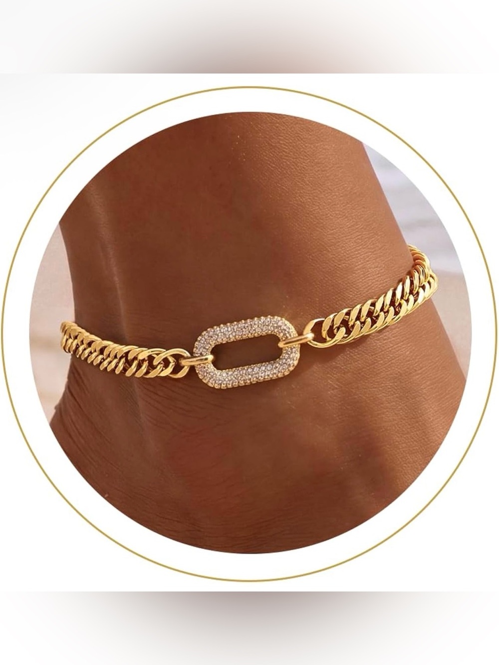 NWT Gold 14k Ankle Bracelets Waterproof